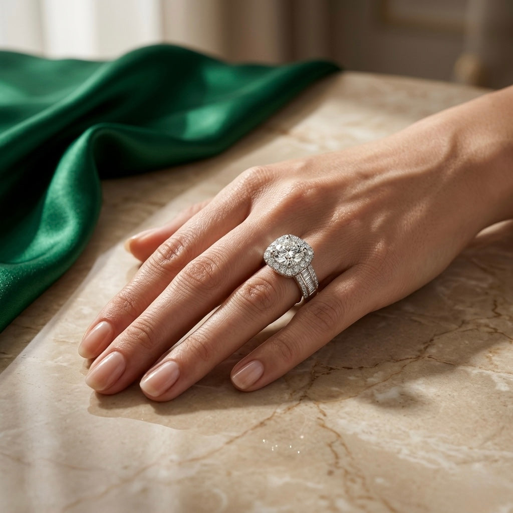 The "Emerald Estate" Tapered Halo