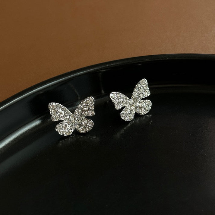 Sparkling Silver Butterfly Accents
