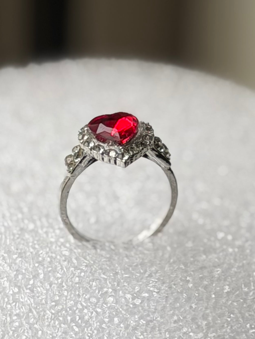 The Royal Ruby Adjustable Heart Ring