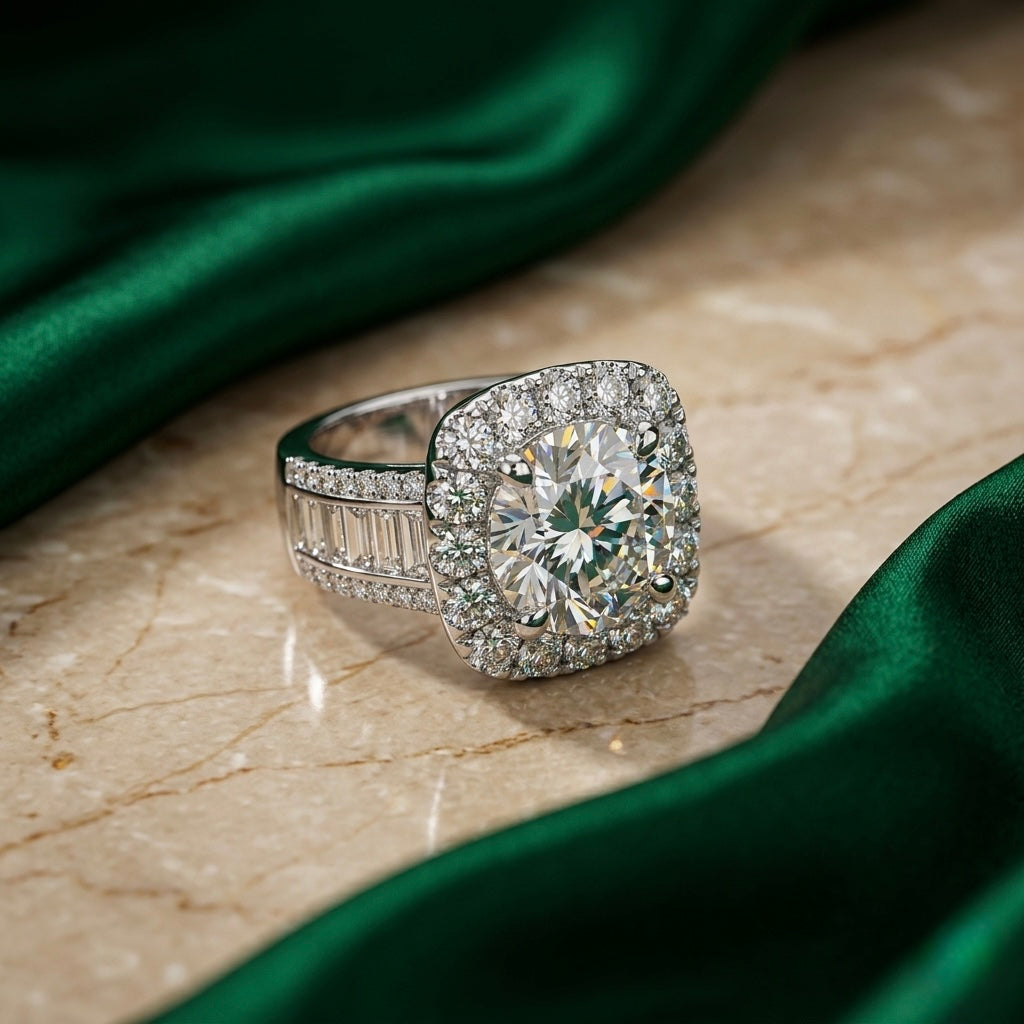 The "Emerald Estate" Tapered Halo