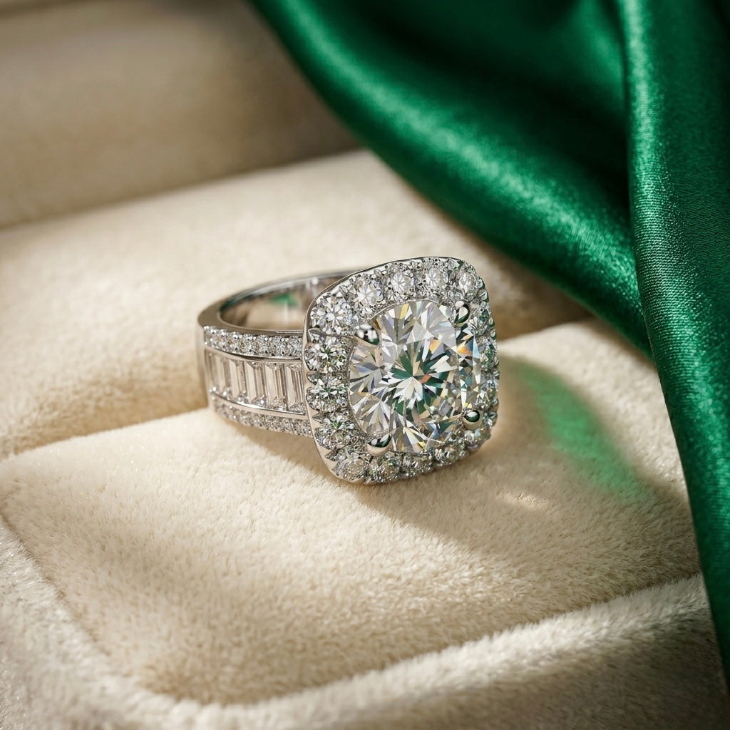 The "Emerald Estate" Tapered Halo
