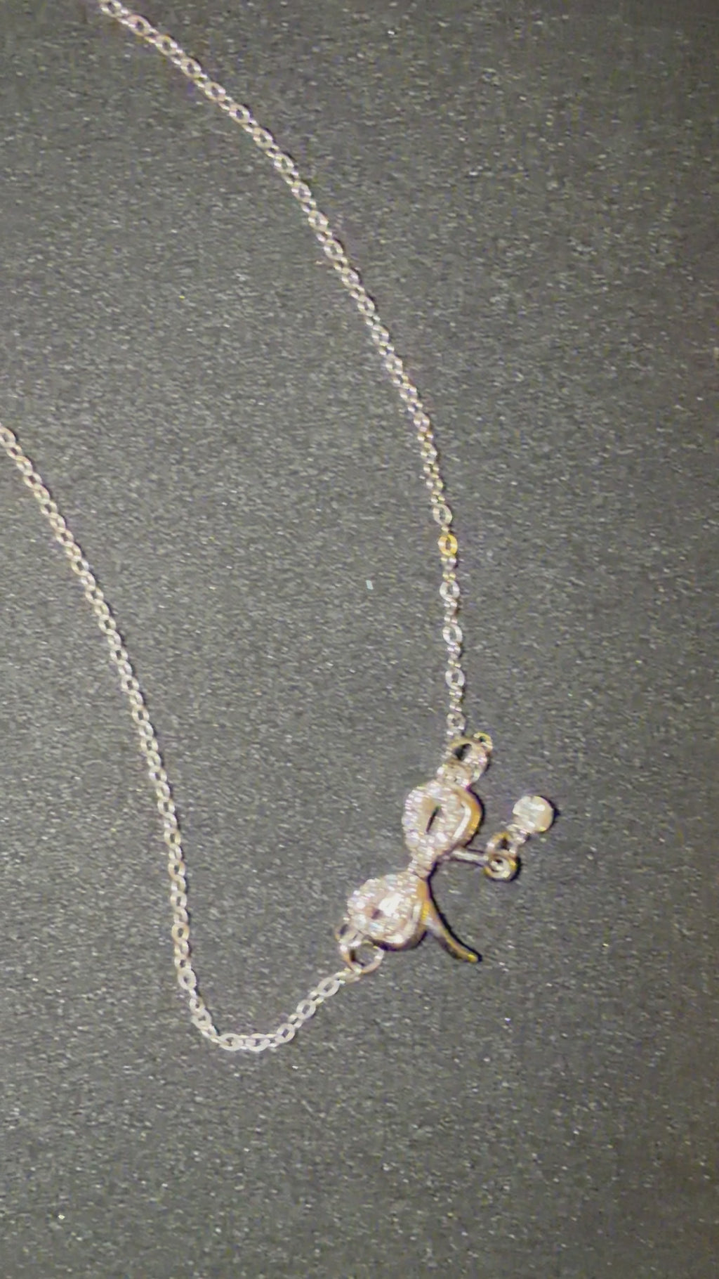 The Shimmering Ribbon Drop Necklace